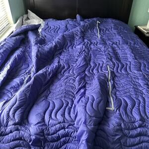 Bedgear Performance Bedding Blanket Warmer Purple King Size Climacore Thermal‎